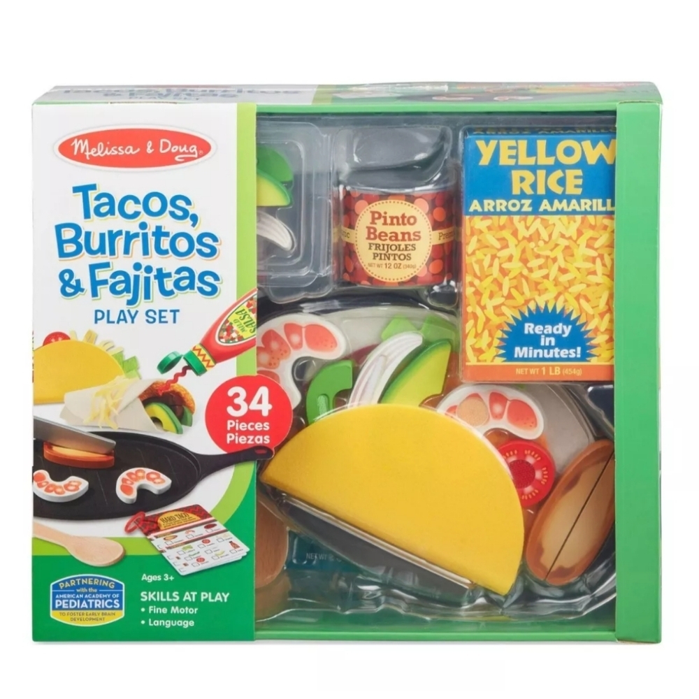 Melissa and Doug Tacos, Burritos and Fajitas Play Set NWT